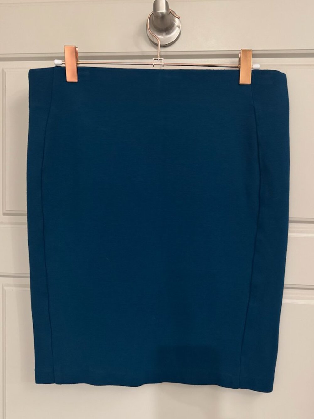 INC International Concepts Dark Teal Blue Mini Pencil Skirt